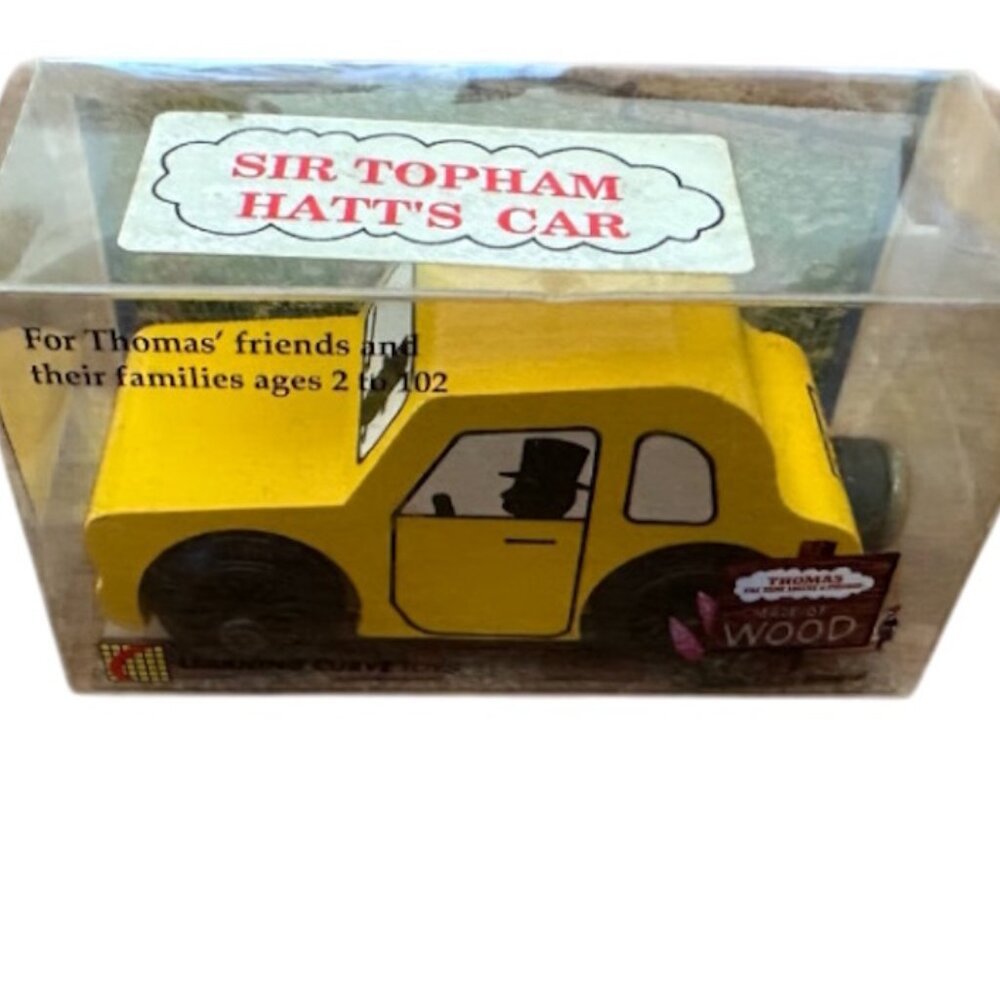 Vtg Thomas The Train and Friends Train Sir Topham Hatt's Car Wood Figure 1992 - Picture 5 of 5